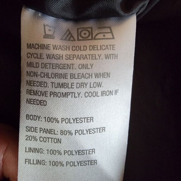 Susan Graver Water Resistant Mixed Media Jacket Black 2x - Picture 10 of 10